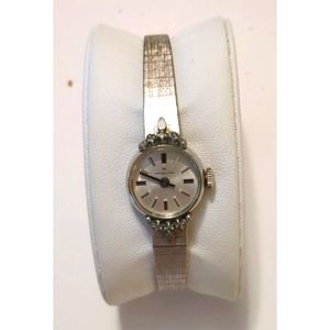 Hamilton Women's Silver Watch with Gem Accents
